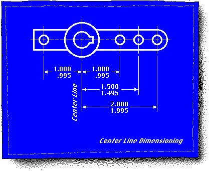 Center Line Dimensioning Technique